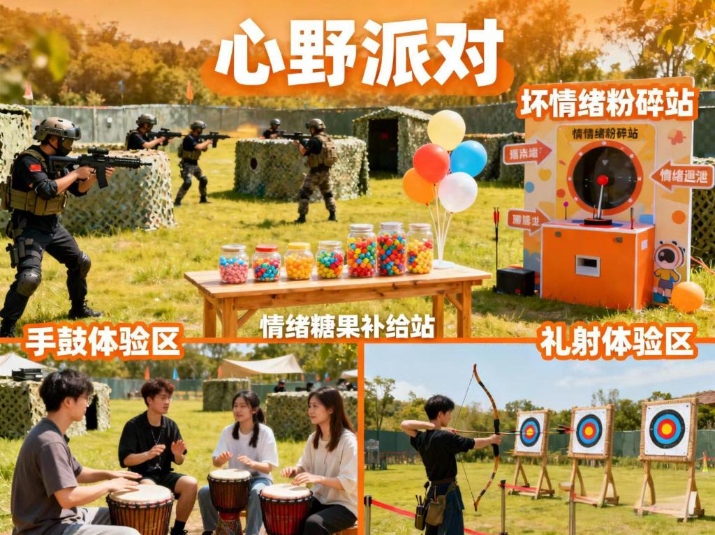 心野派对来炸场！真人CS+N种解压玩法，等你解锁~